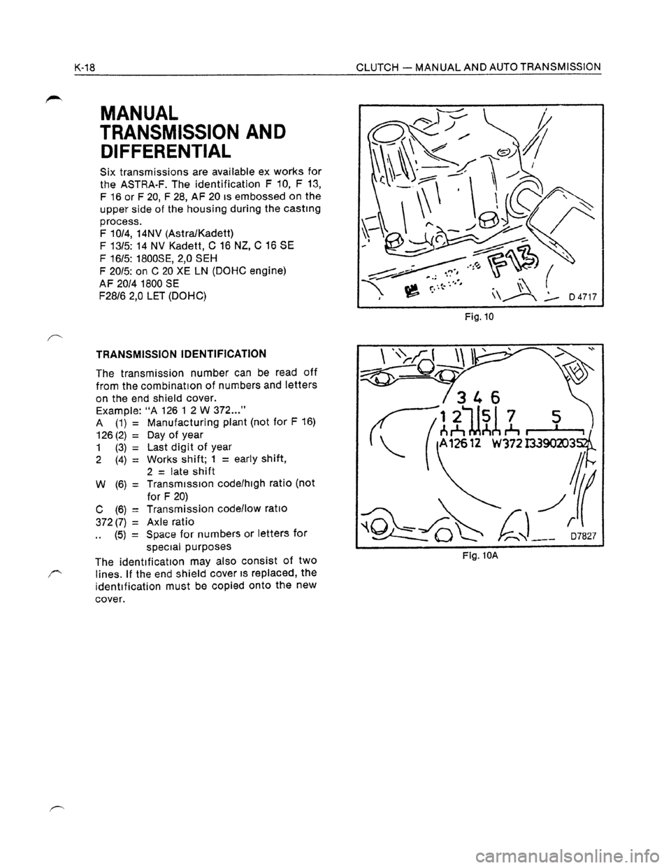 OPEL KADETT 1991 Electronic Workshop Manual Downloaded from www.Manualslib.com manuals search engine OPEL KADETT 1991 Electronic Workshop Manual Downloaded from www.Manualslib.com manuals search engine