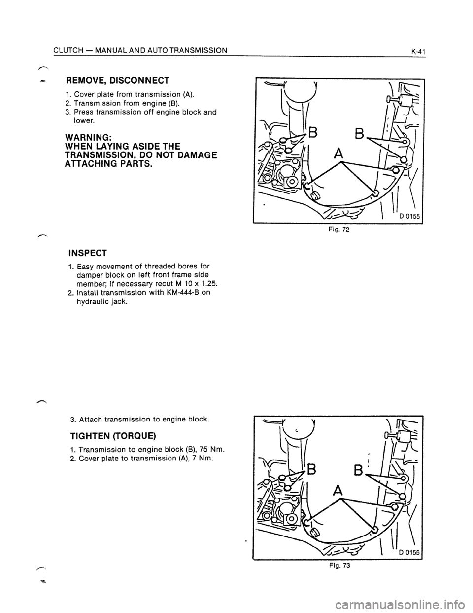 OPEL KADETT 1991 Electronic Workshop Manual Downloaded from www.Manualslib.com manuals search engine OPEL KADETT 1991 Electronic Workshop Manual Downloaded from www.Manualslib.com manuals search engine