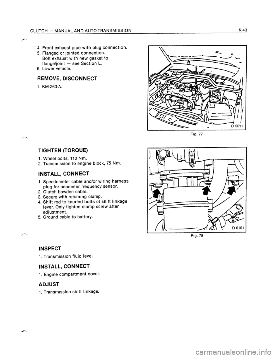 OPEL KADETT 1991  Electronic Workshop Manual Downloaded from www.Manualslib.com manuals search engine   