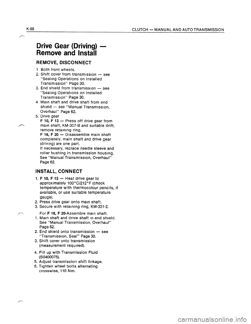OPEL KADETT 1991 Electronic Workshop Manual Downloaded from www.Manualslib.com manuals search engine OPEL KADETT 1991 Electronic Workshop Manual Downloaded from www.Manualslib.com manuals search engine