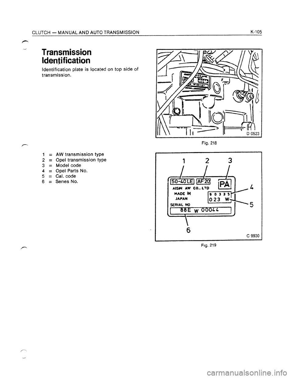 OPEL KADETT 1991 Electronic Workshop Manual Downloaded from www.Manualslib.com manuals search engine OPEL KADETT 1991 Electronic Workshop Manual Downloaded from www.Manualslib.com manuals search engine