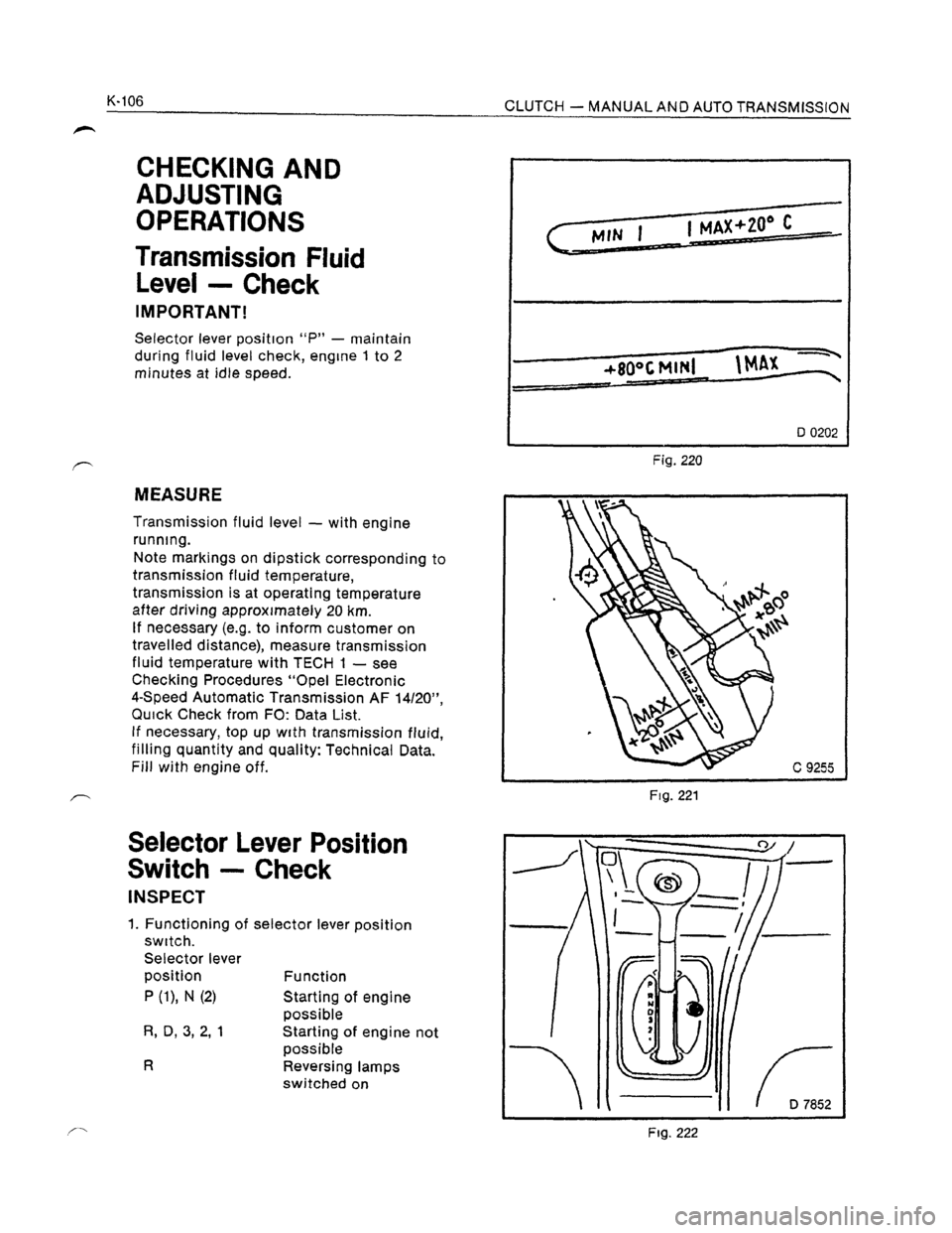 OPEL KADETT 1991 Electronic Workshop Manual Downloaded from www.Manualslib.com manuals search engine OPEL KADETT 1991 Electronic Workshop Manual Downloaded from www.Manualslib.com manuals search engine