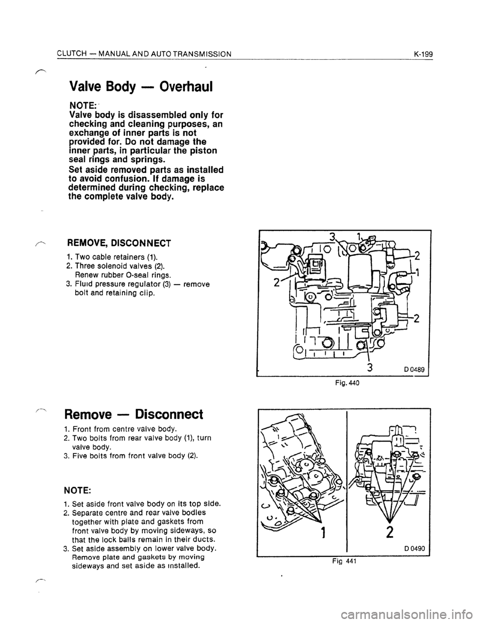 OPEL KADETT 1991  Electronic Workshop Manual Downloaded from www.Manualslib.com manuals search engine   