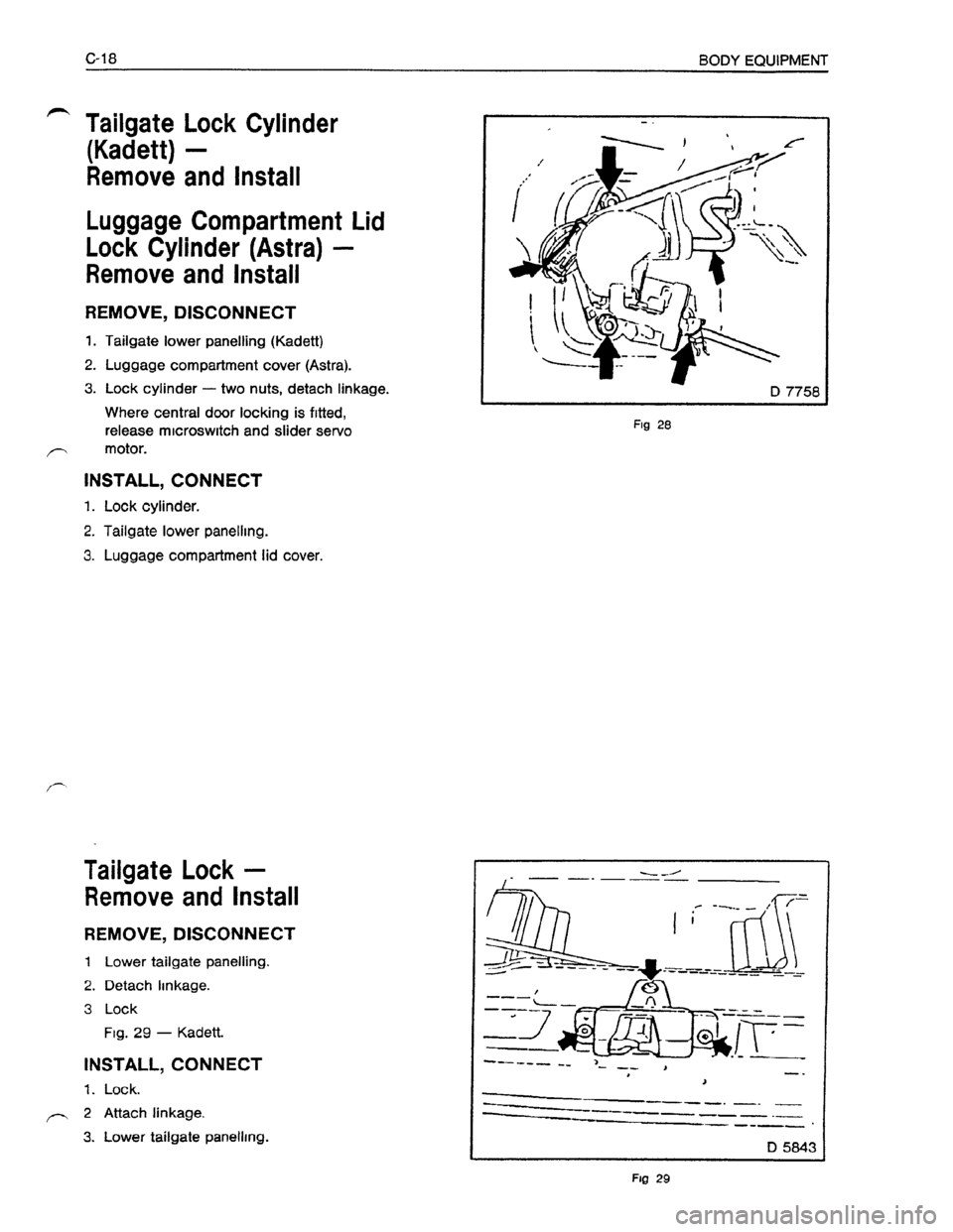 OPEL KADETT 1991 Electronic Manual Online Downloaded from www.Manualslib.com manuals search engine OPEL KADETT 1991 Electronic Manual Online Downloaded from www.Manualslib.com manuals search engine