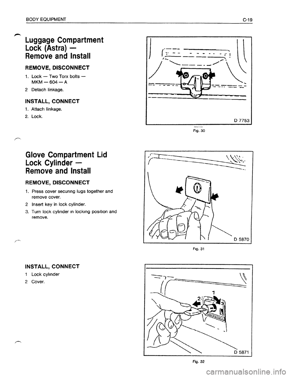 OPEL KADETT 1991 Electronic Manual Online Downloaded from www.Manualslib.com manuals search engine OPEL KADETT 1991 Electronic Manual Online Downloaded from www.Manualslib.com manuals search engine