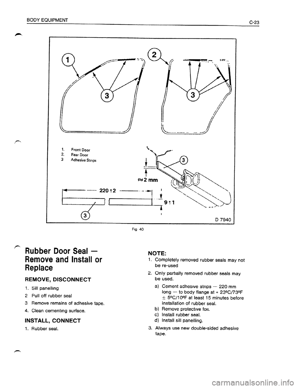 OPEL KADETT 1991 Electronic Owners Manual Downloaded from www.Manualslib.com manuals search engine OPEL KADETT 1991 Electronic Owners Manual Downloaded from www.Manualslib.com manuals search engine