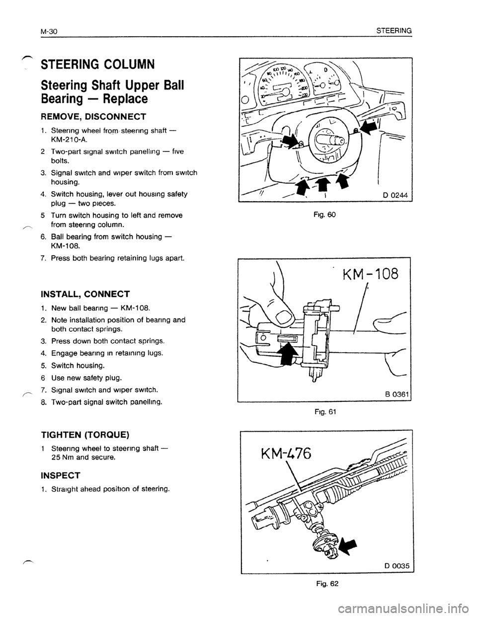 OPEL KADETT 1991  Electronic Workshop Manual Downloaded from www.Manualslib.com manuals search engine   