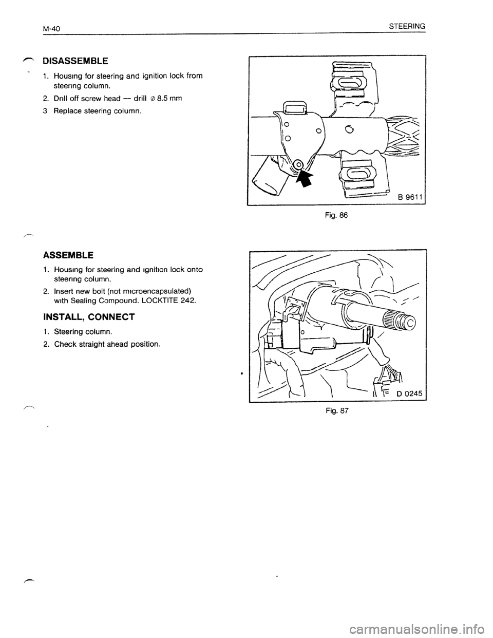 OPEL KADETT 1991  Electronic Workshop Manual Downloaded from www.Manualslib.com manuals search engine   