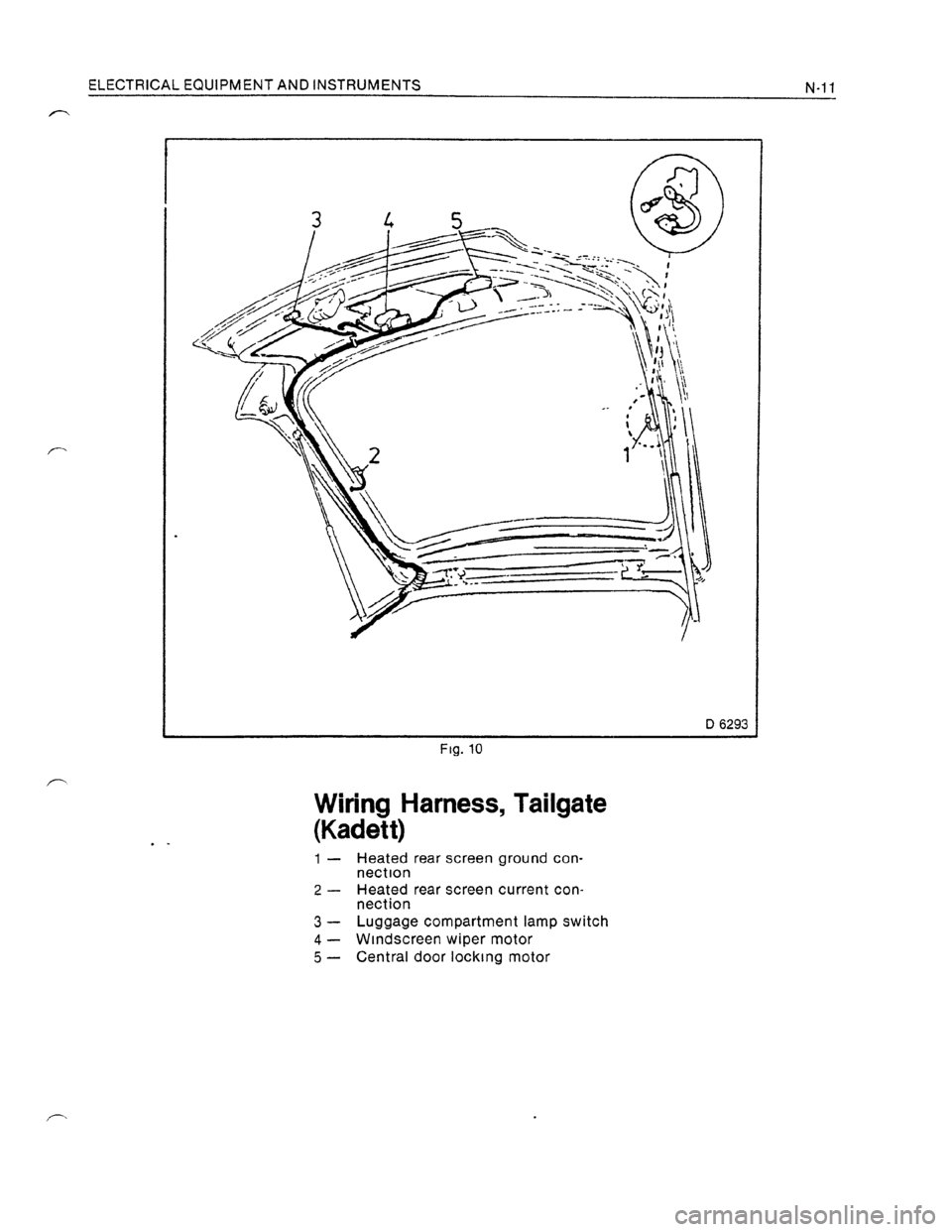 OPEL KADETT 1991 Electronic Workshop Manual Downloaded from www.Manualslib.com manuals search engine OPEL KADETT 1991 Electronic Workshop Manual Downloaded from www.Manualslib.com manuals search engine