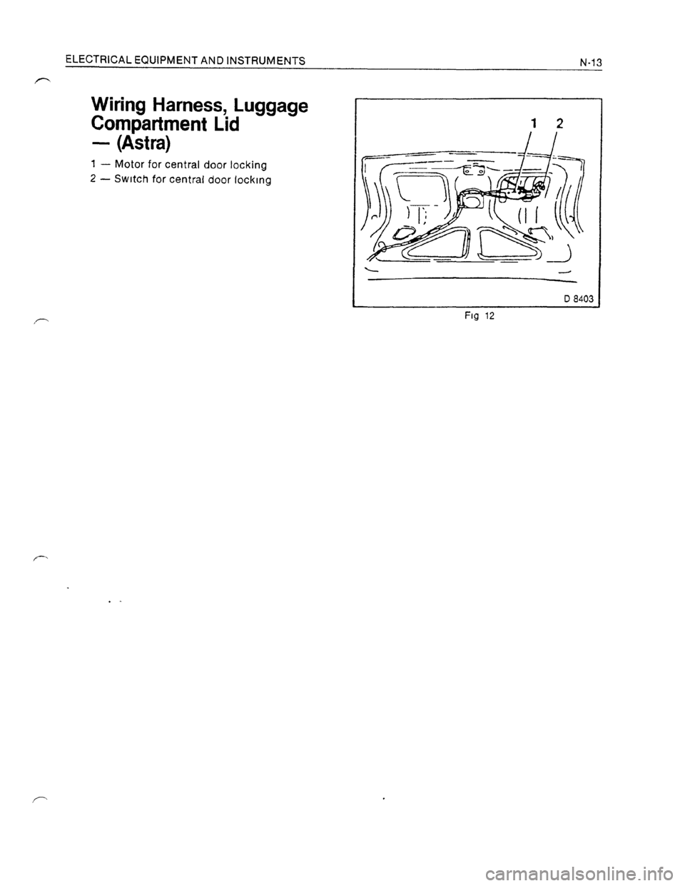 OPEL KADETT 1991 Electronic Workshop Manual Downloaded from www.Manualslib.com manuals search engine OPEL KADETT 1991 Electronic Workshop Manual Downloaded from www.Manualslib.com manuals search engine
