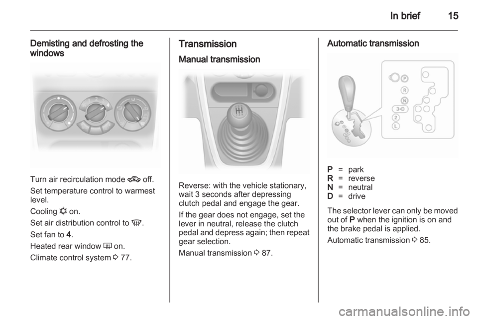 OPEL AGILA 2010 User Guide 