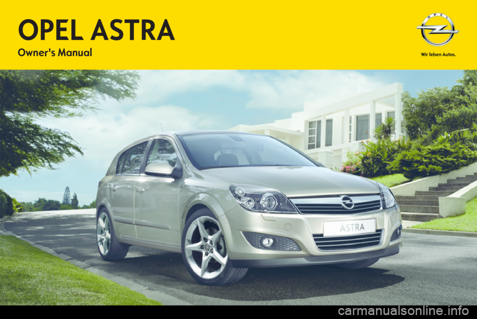 OPEL ASTRA SALOON 2013  Owners Manual 