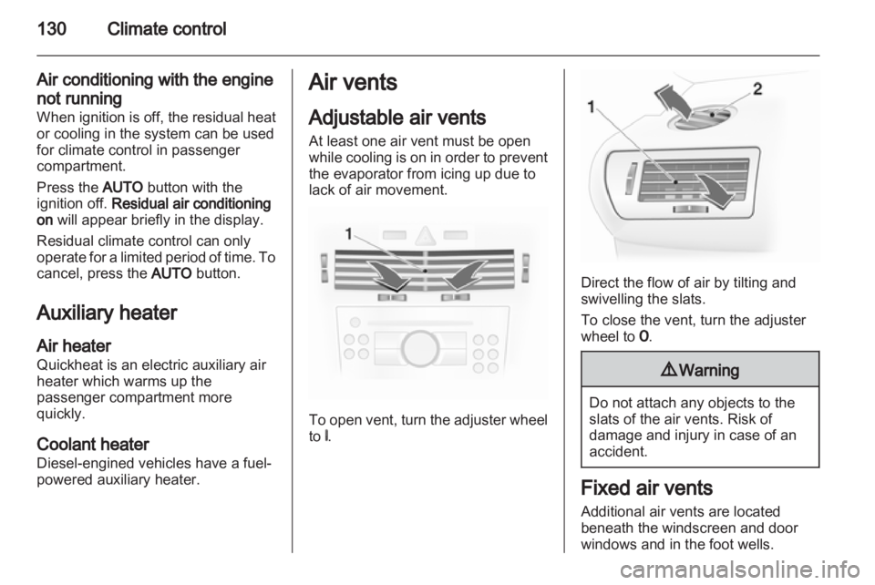 OPEL ASTRA SALOON 2013  Owners Manual 