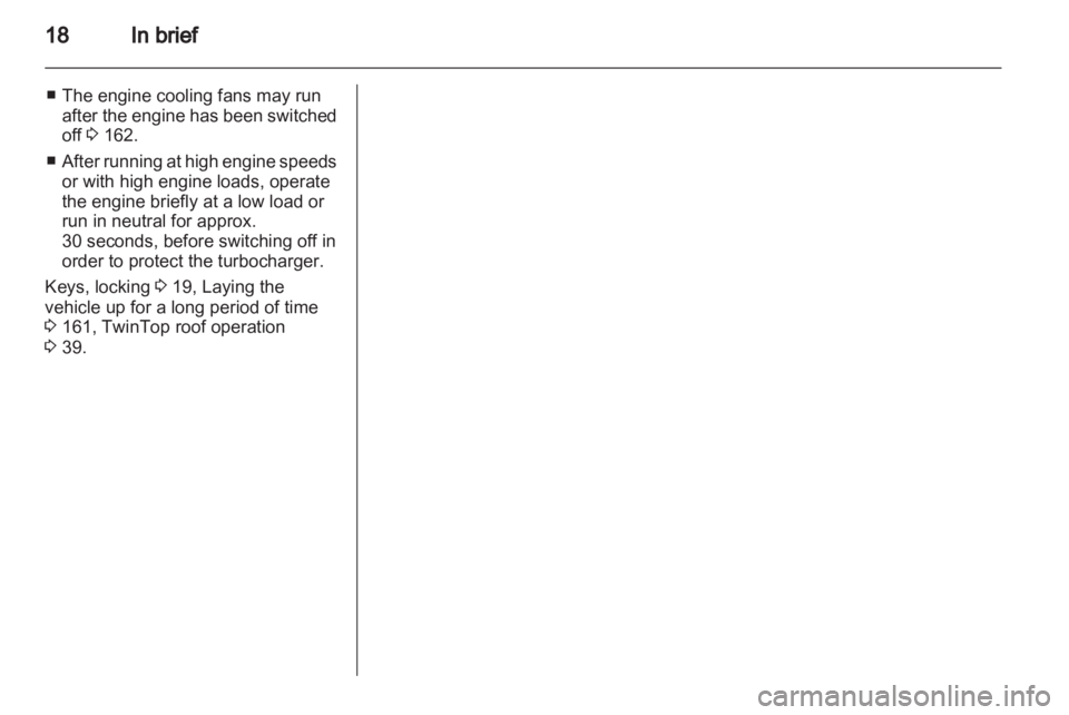 OPEL ASTRA TWINTOP 2011 User Guide OPEL ASTRA TWINTOP 2011 User Guide