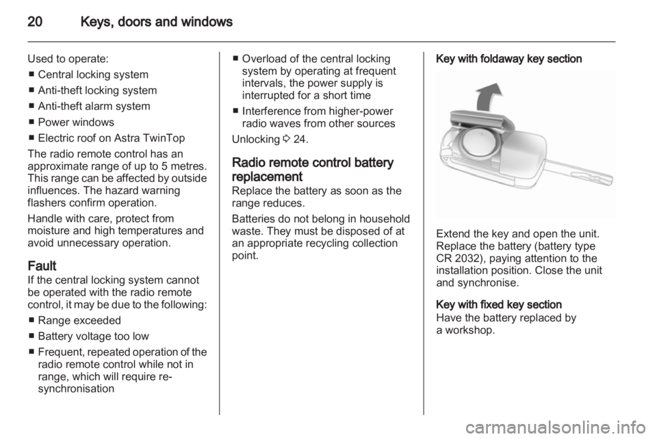 OPEL ASTRA TWINTOP 2011 User Guide OPEL ASTRA TWINTOP 2011 User Guide