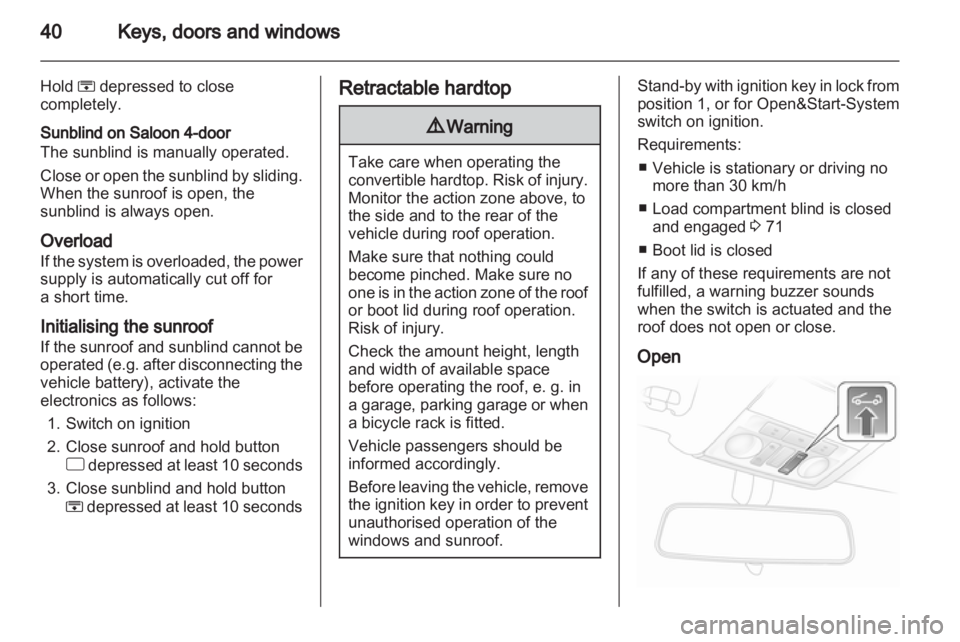 OPEL ASTRA TWINTOP 2010 Owners Guide OPEL ASTRA TWINTOP 2010 Owners Guide