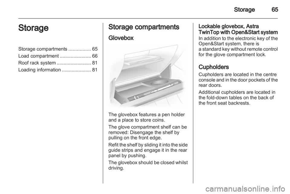 OPEL ASTRA TWINTOP 2010 Repair Manual 