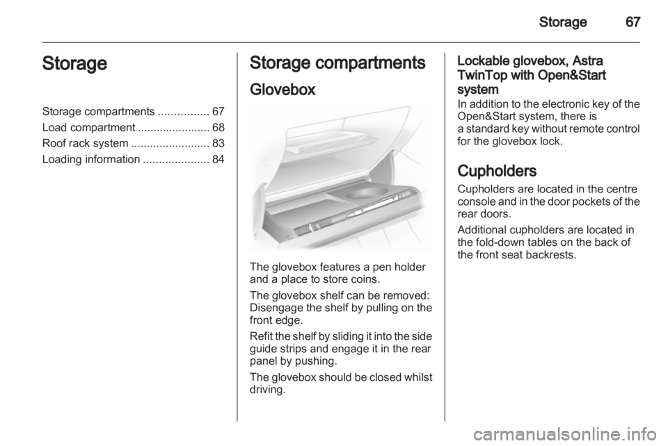 OPEL ASTRA TWINTOP 2012 Repair Manual 