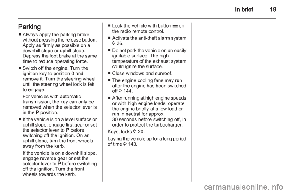 OPEL CORSA 2014 Owners Manual OPEL CORSA 2014 Owners Manual