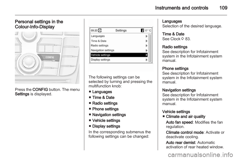 OPEL MERIVA 2014 Owners Manual OPEL MERIVA 2014 Owners Manual