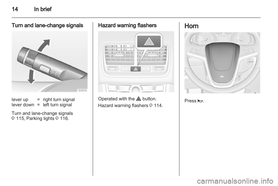 OPEL MERIVA 2014 User Guide 
