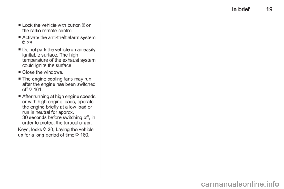 OPEL MERIVA 2014 Owners Manual 