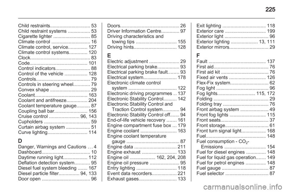 OPEL MERIVA 2014 Owners Manual OPEL MERIVA 2014 Owners Manual
