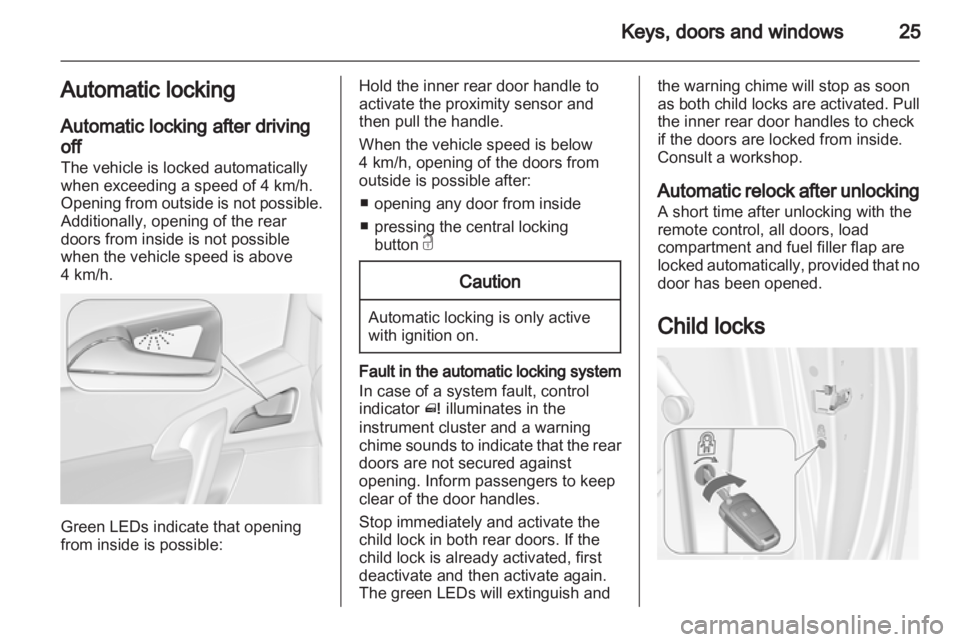 OPEL MERIVA 2014 Owners Manual 