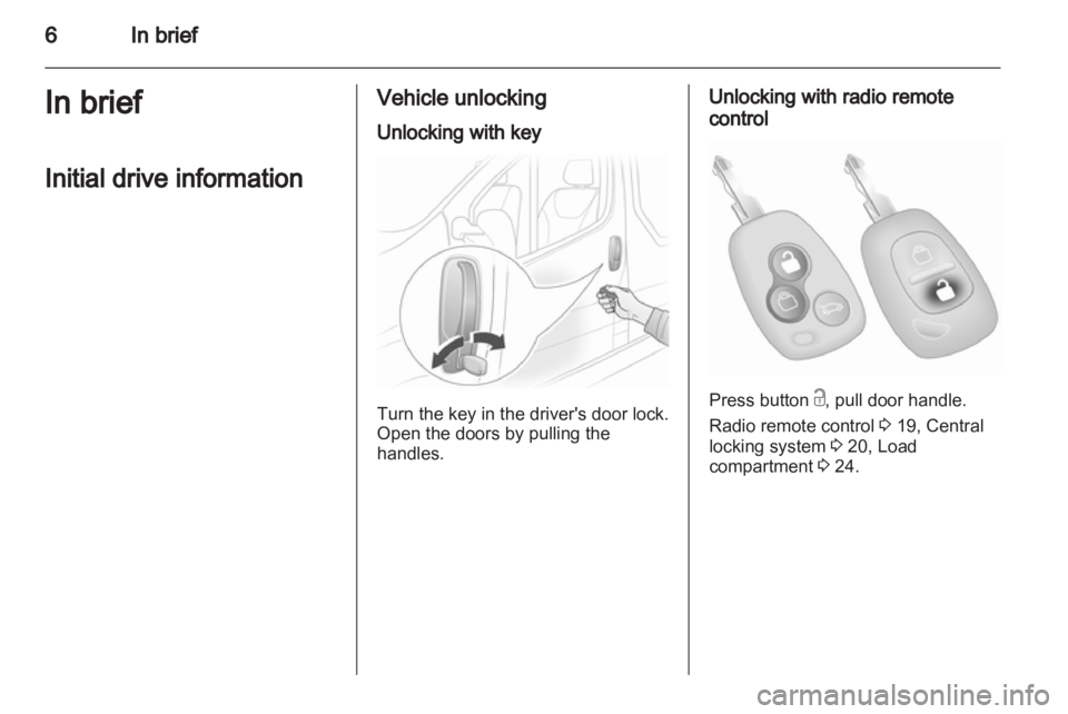 OPEL VIVARO 2010  Owners Manual 