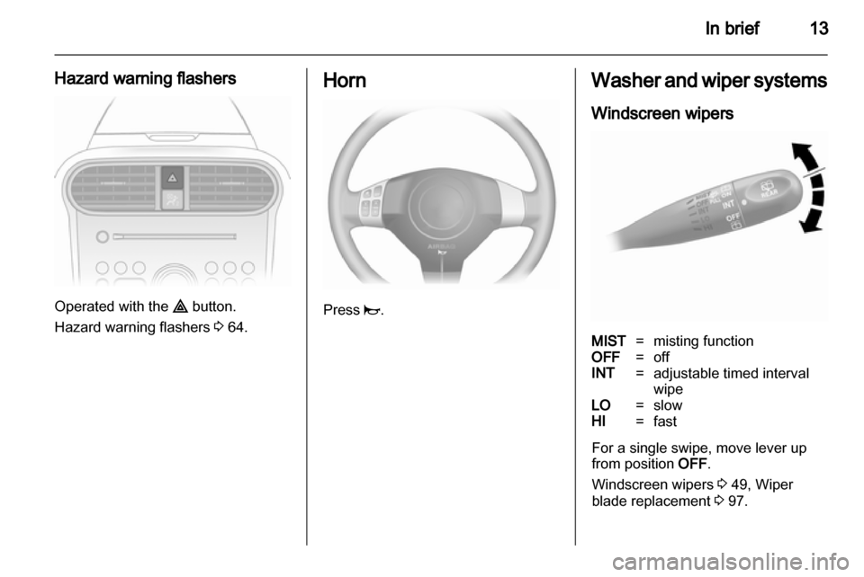 VAUXHALL AGILA 2012 User Guide VAUXHALL AGILA 2012 User Guide