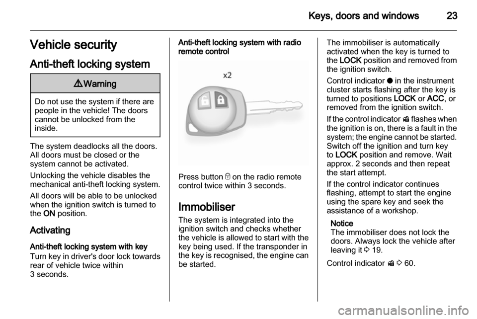 VAUXHALL AGILA 2012 Owners Guide VAUXHALL AGILA 2012 Owners Guide
