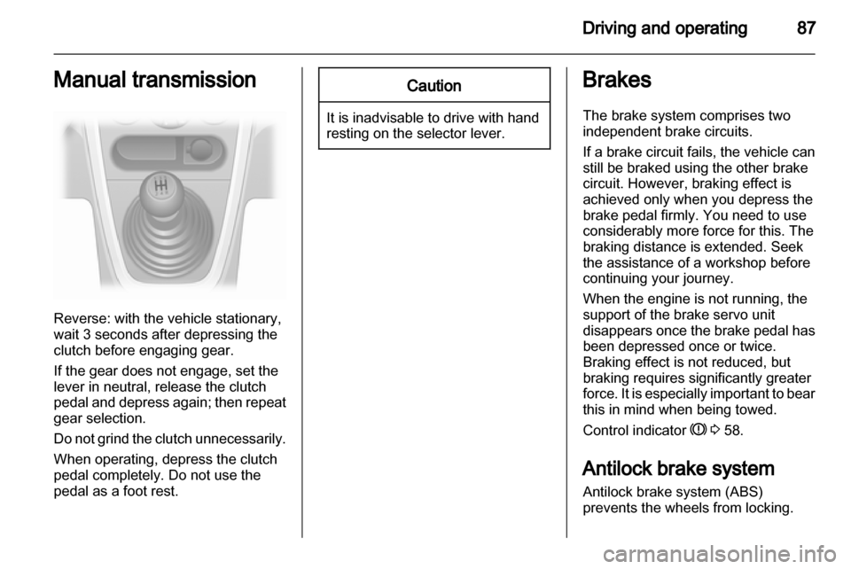 VAUXHALL AGILA 2012 Manual Online VAUXHALL AGILA 2012 Manual Online