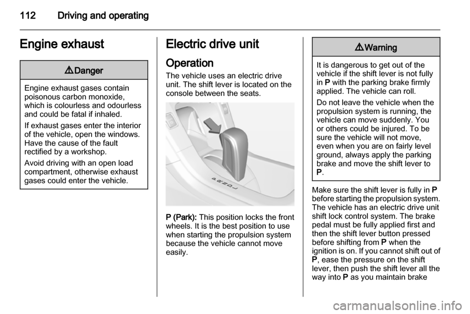 VAUXHALL AMPERA 2012 Owners Manual VAUXHALL AMPERA 2012 Owners Manual