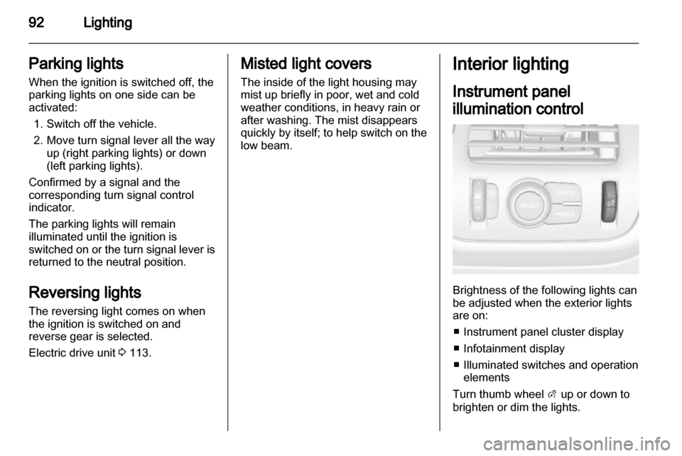 VAUXHALL AMPERA 2013 Owners Manual VAUXHALL AMPERA 2013 Owners Manual