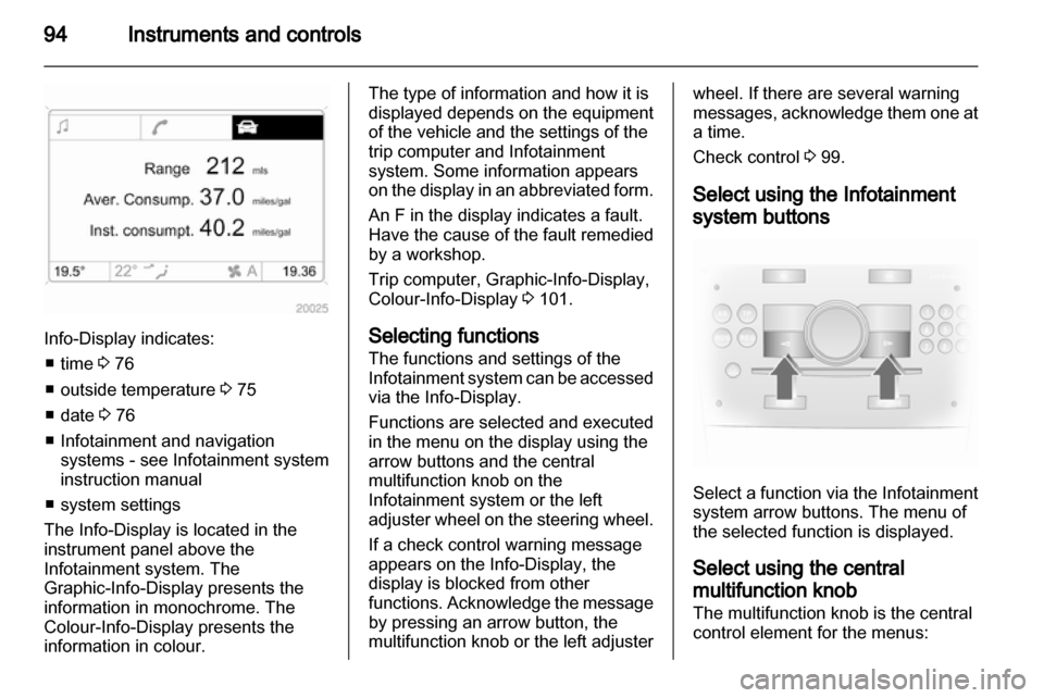 VAUXHALL ANTARA 2013.5 Owners Manual 