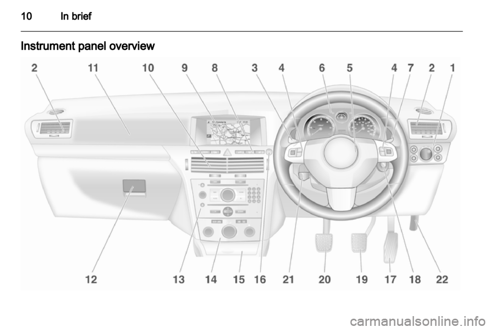 VAUXHALL ASTRA H 2012 User Guide 