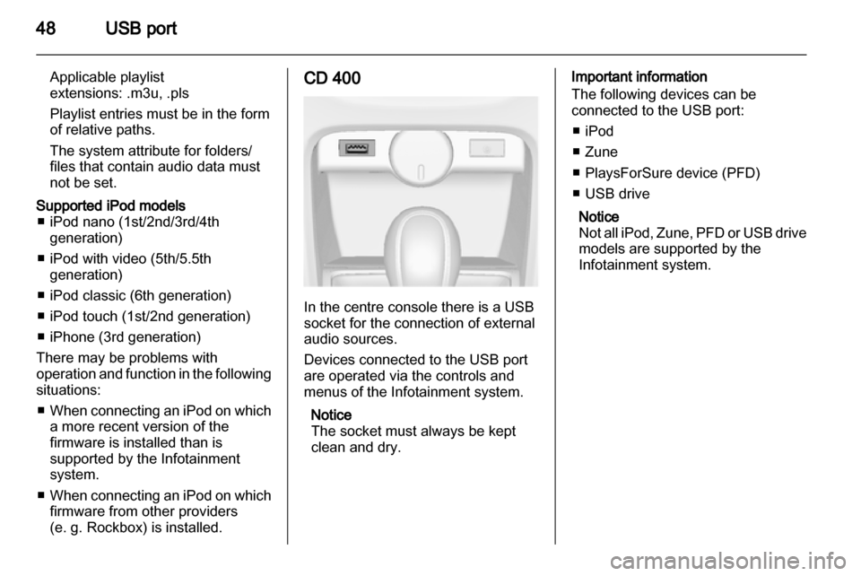 VAUXHALL ASTRA J 2011 Infotainment system VAUXHALL ASTRA J 2011 Infotainment system