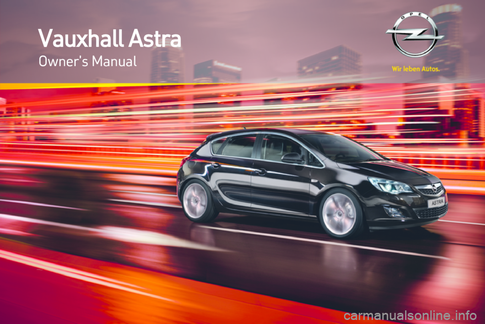 VAUXHALL ASTRA J 2012  Owners Manual 