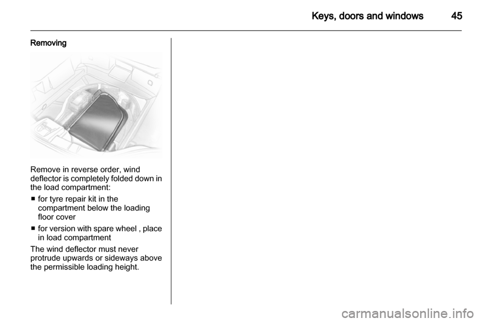 VAUXHALL ASTRA J 2013 Service Manual 