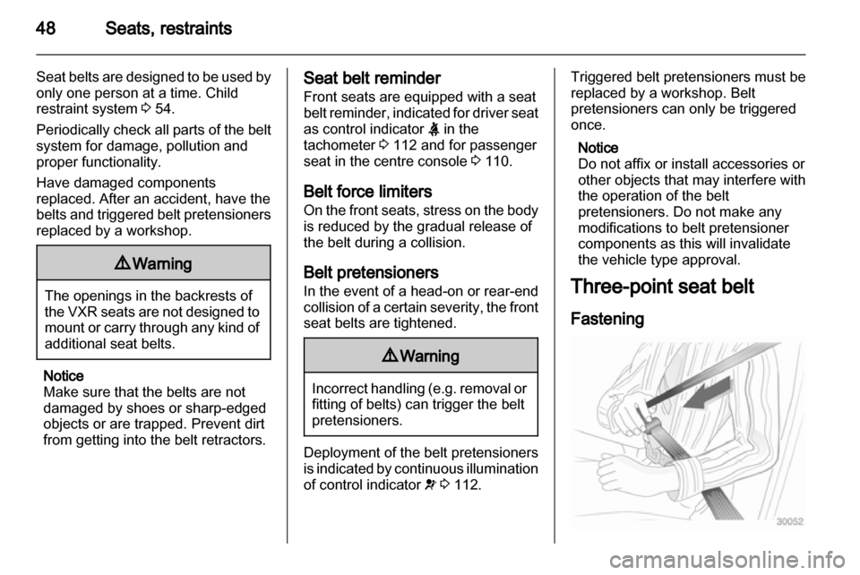 VAUXHALL ASTRA J 2013.75 Service Manual 