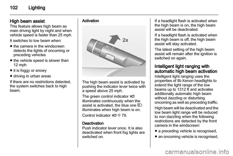 VAUXHALL ASTRA J GTC 2012  Owners Manual 