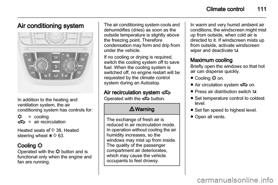 VAUXHALL ASTRA J GTC 2012  Owners Manual 