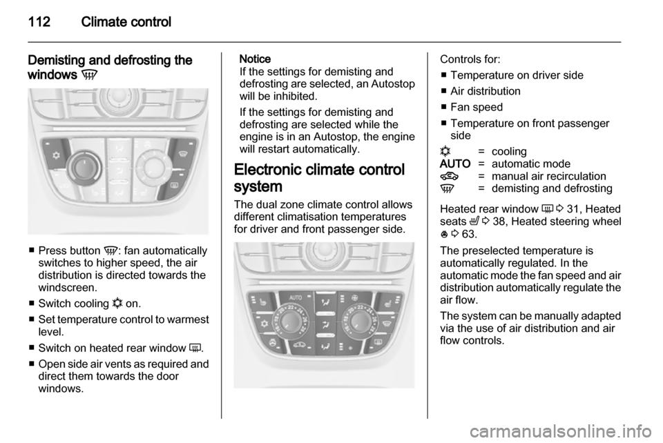 VAUXHALL ASTRA J GTC 2012  Owners Manual 