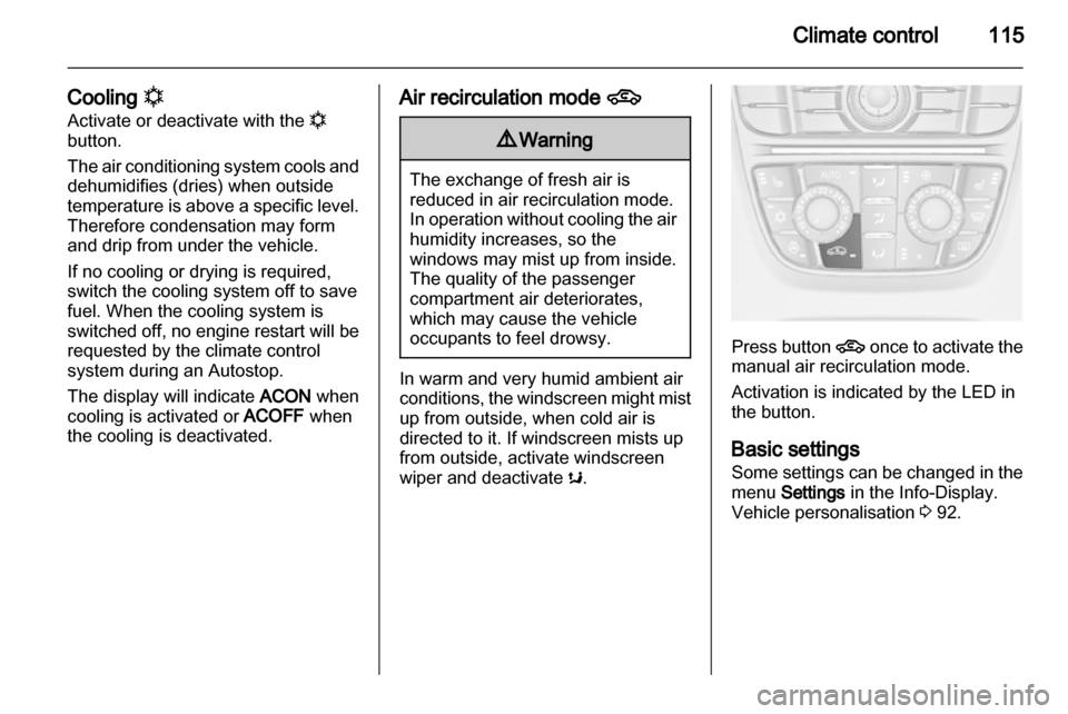 VAUXHALL ASTRA J GTC 2012  Owners Manual 