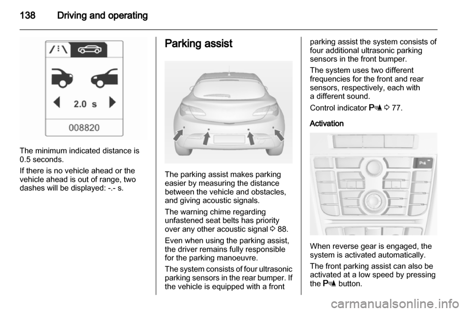 VAUXHALL ASTRA J GTC 2012  Owners Manual 