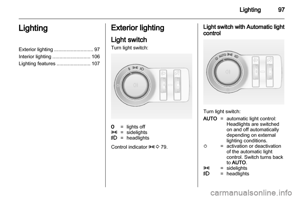 VAUXHALL ASTRA J GTC 2012 Owners Manual 