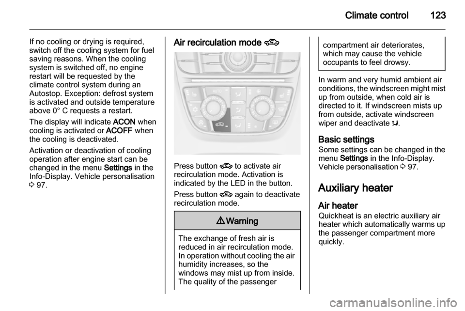 VAUXHALL CASCADA 2013  Owners Manual 