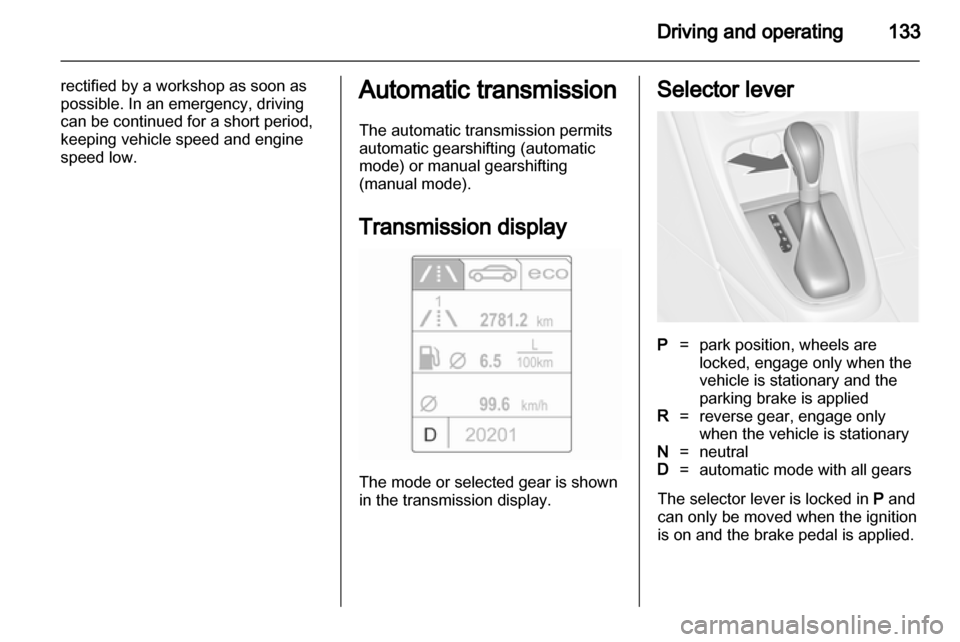 VAUXHALL CASCADA 2013  Owners Manual 