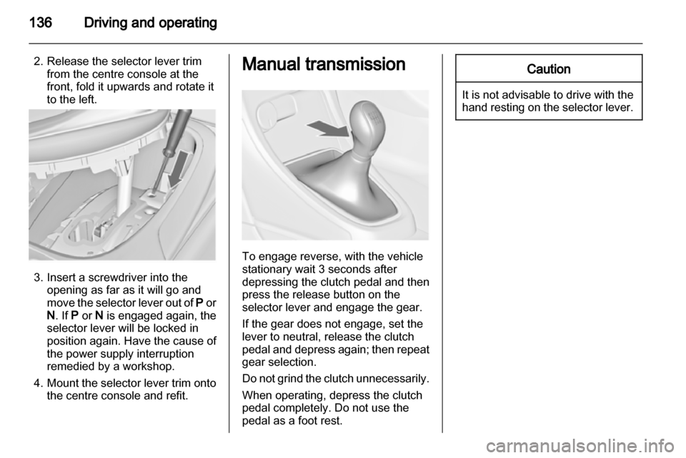 VAUXHALL CASCADA 2013  Owners Manual 