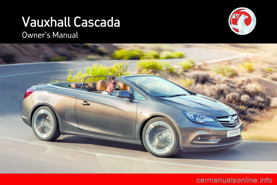VAUXHALL CASCADA 2014  Owners Manual Vauxhall CascadaOwners Manual 